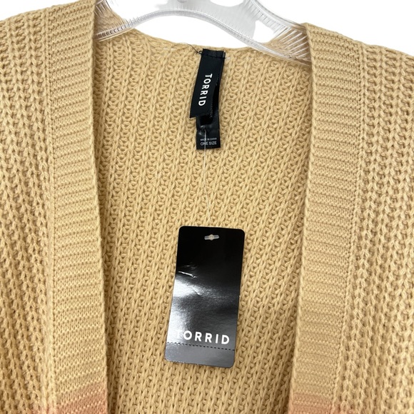 NWT Torrid open arms knit ombré women’s poncho OSFA - Picture 4 of 5